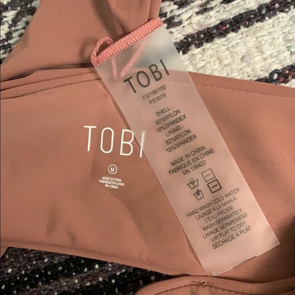Tobi Brown Off-Shoulder Bikini Top - Picture 4 of 4